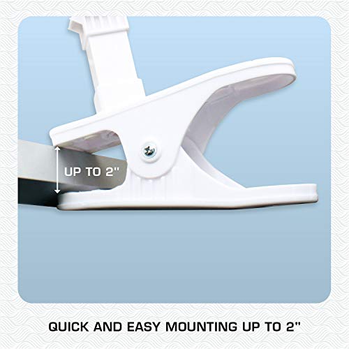 Hurricane Classic 6 Inch Clip Fan, 2 Speed Portable Desk Table Fan with Tilt, White - style: 6" Classic Clip Fan