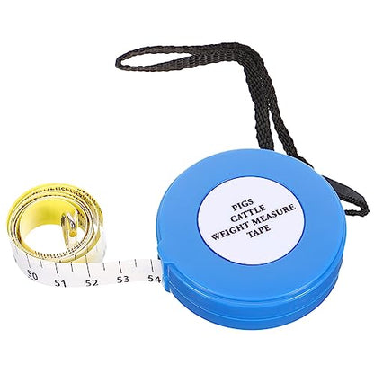 Portable Pig Weight Tape Measure for Livestock Accurate Body Measuring Tool with Safe Edges for Farm Use Suitable for Goats Horses Cattle Style