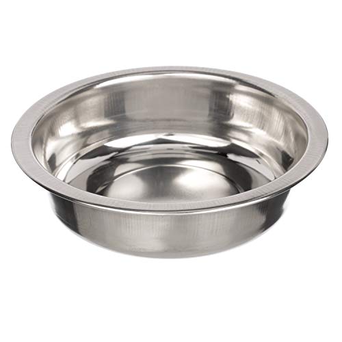 Neater Pet Brands 1.5 Cup (12 oz.) Shallow Stainless Steel Cat Bowls, 1 Single Neater Feeder Replacement Bowl (Deluxe Model), Metal Cat Dishes for Food and Water, Whisker Friendly, Dishwasher Safe - color: Single Bowl, size: 1.5 Cup Shallow
