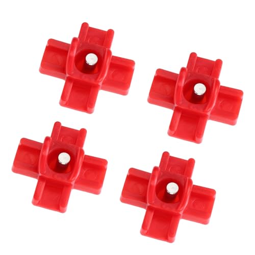40PCS Automatic Poultry Nipple, Red Chicken Waterer Nipples Plastic Steel with Drill Bit, for Bucket Feeders Chicken Coop