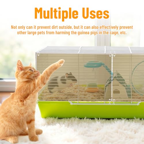 12 Pack Pet Cage Liner Protection Rabbit Cage Urine Guard Clear Cage Edge Liner Guinea Pig Side Lining Habitat Siding Small Animal Cage Accessories - Keep Litter in The Cage, 11.8 inches x 8 inches - color: Brown, size: 30X15 CM