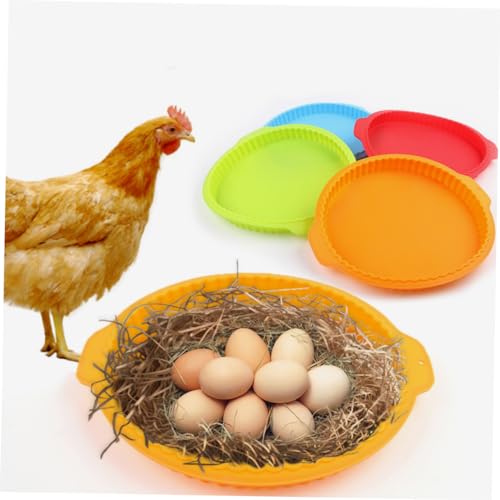 GALPADA 2Pcs Washable Chicken Nesting Pads Flexible Egg Laying Mat for Coop Silicone Chicken Nest Cushion Nest Box Bedding for Egg Protection and Easy Maintenance