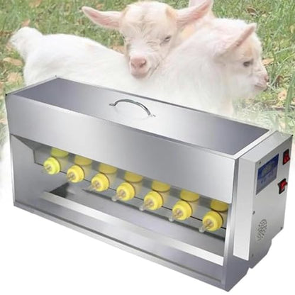 Automatic Pig Milk Feeding Machine | Piglet Milk feeders for Multiple Piglets Nipple | Piglet Feeder with Sound | 10/14 Nipple Silicone Piglet Feeding Station | for Lambs and Small Cattle (14 Heads) - size: 14 heads
