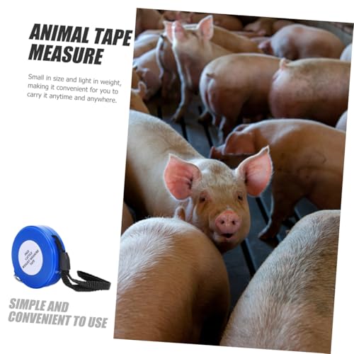 Animal Measuring Tape 2.5m Blue Body Circumference Weight Tape for Goat Pig Cattle Livestock Measurement Tool Style