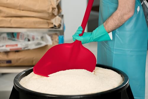 SPARTA 41076EC05 Plastic Sanitary Shovel, Food Safe Plastic Shovel For Commerical Kitchens, 11 Inches, Red - color: Red, size: 10" x 13.75" Scoop