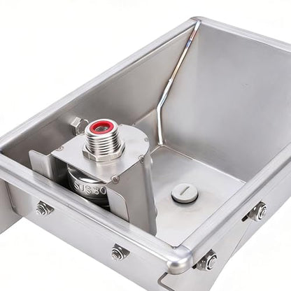 Rengue Automatic Cow Drinking Water Bowl, Stainless Steel Cattle Waterer with Float Valve for Farms and Livestock Animals