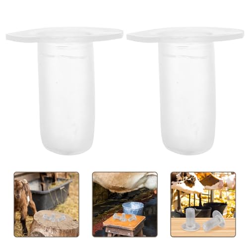 5pcs Cow Milk Bottle Nipples for Calf Feeding, Silicone Nursing Teats Compatible with Livestock Feeding Bottles, Animal Milk Nipple Set for Agricultural and Livestock Use