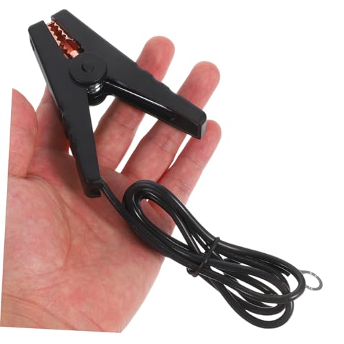 Happyyami 2pcs Fence Connector Cable Electric Goat Fence Kit Jump Leads Cable Wire for Fencing System Red Black Weatherproof