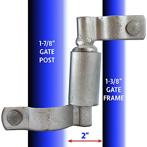 Chain Link Gate Spring Closer for 1-7/8" (2") x 1-3/8" - CASE Qty 12 - size: 1-7/8" x 1-3/8" - Case(12 Pack)