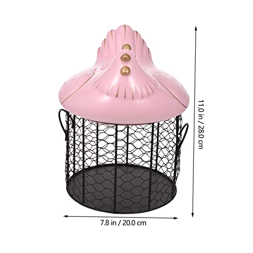 Garneck 1set Creative Ceramic Covered Storage Basket Southeast Asian Style Container for Kitchen Organization and Home Decor and Multifunctional Design Easy to Move Handles