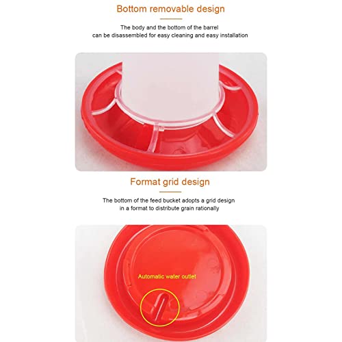 Baby Chick Feeder Waterer 0.35Lbs Chicken Feeder 5.4 Ounce Chicken Waterer Small Birds Poultry Feeding Equipment Kit Chick Waterer And Feeder Baby Chick Waterer Jar For Brooder No Drown Small No