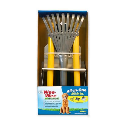Four Paws Wee-Wee Pooper Scoopers for Dogs l Outdoor Rake l Spade & Pan l Pooper Scooper Set,Black - size: Small, 7" x 7" x 38", style: Rake, Spade & Pan