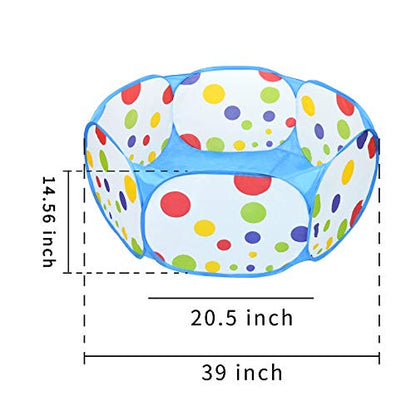 Small Animal Playpen, Portable Outdoor Pet Exercise Fence Pop-Up Metal Wire Yard Fences, Foldable Pet Tent Play Pen for Guinea Pig, Hamster, Chinchillas and Hedgehogs, Rabbits (Blue) - color: Blue