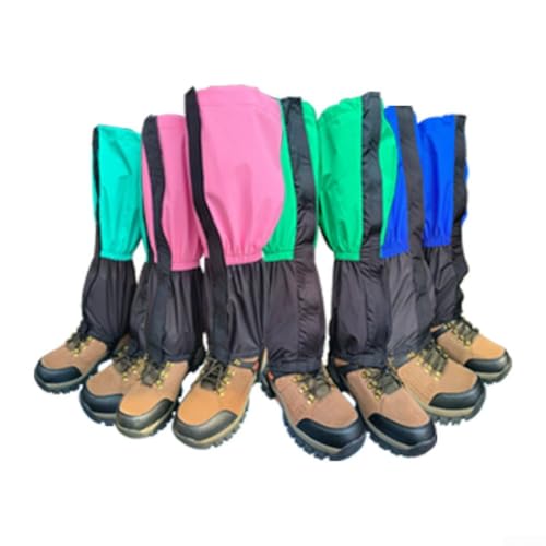 Adjustable Waterproof Boot Leg Warmers for Hiking Trekking Snow Sand and Water (Blue)