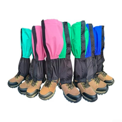 Adjustable Waterproof Boot Leg Warmers for Hiking Trekking Snow Sand and Water (Blue)