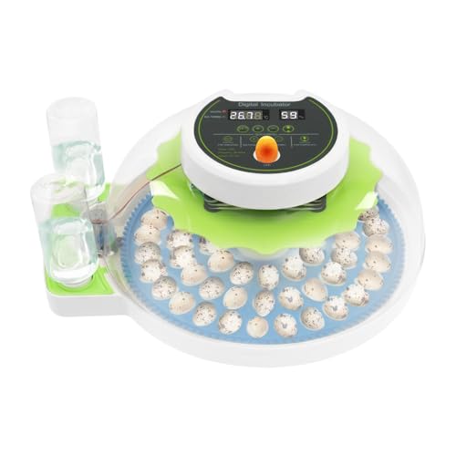 Bird Egg Incubator 60 Eggs, Poultry Quail Incubator, Automatic Temperature Control with Digital LED Display, Small Quail Brooder, for Parrot, Canary, Small Poultry & Bird Hatching - size: 60 Bird Eggs