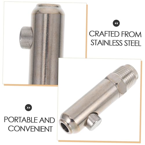 TOYANDONA -Splash Stainless Steel Pig Nipple Drinker Automatic Watering Nozzle for Heavy-Duty Livestock Waterer for Farm Use Splashproof Design for Clean Bedding