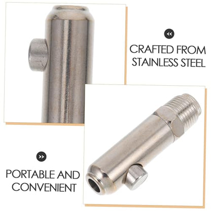 TOYANDONA -Splash Stainless Steel Pig Nipple Drinker Automatic Watering Nozzle for Heavy-Duty Livestock Waterer for Farm Use Splashproof Design for Clean Bedding