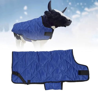TOPINCN Windproof Water Resistants Calf Coat,Made from Premium Oxford Cloth, Double Breasted Buckle Design for Quick and Convenient wear, Adjustable and with Hooks and Loops Design