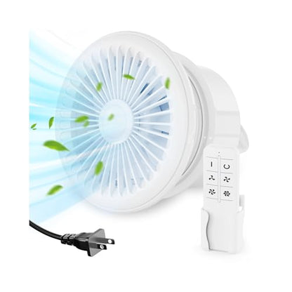 HG Power 6 Inch Bathroom Exhaust Fan One-Way Ventilation Fan with Backdraft Damper & Remote Control, 4-Speed 2100 RPM 182 CFM Low Noise Vent Fan for Kitchen, Toilet, Wall and Ceiling Mount