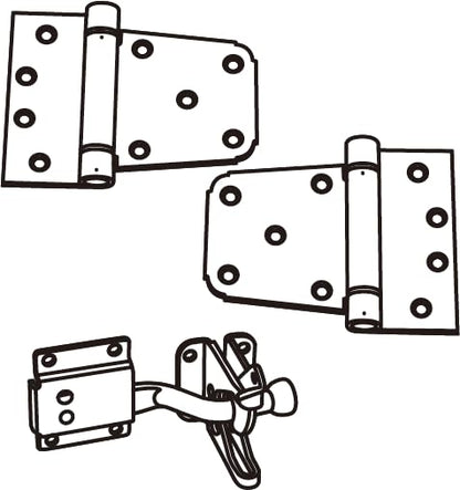 National Hardware N343-475 Self-Closing Gate Kit, Black (Pack of 5) - size: 0 (Pack of 5)