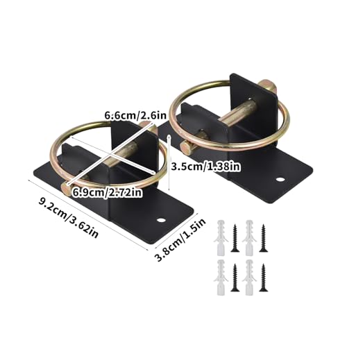 2Pack Heavy Type Steel Feed Bucket Holder for Stable Barn and Livestocks Feeding with Quickly Release Bolt - style: 4 piece set