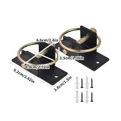 2Pack Heavy Type Steel Feed Bucket Holder for Stable Barn and Livestocks Feeding with Quickly Release Bolt - style: 4 piece set