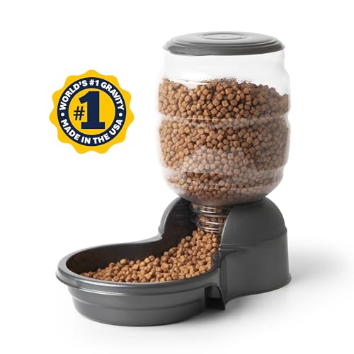 Petmate Replendish Gravity Feeder, 5 lb, Blue, Made in USA - color: Pearl Peacock Blue, size: 5 LB