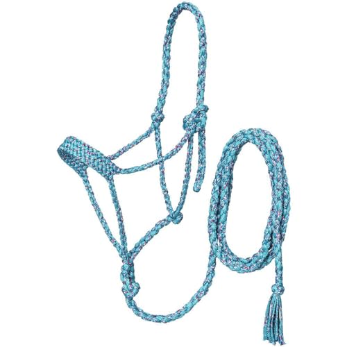 Coolhorse Tough 1 Pony Funfetti Mule Tape Halter w/ 10' Lead (Purple) - color: Purple