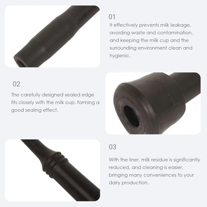 Milking Liner Rubber 4 Pcs, Rubber Inflation Liner for Cow (240) Milking Equipment for Cows - style: 240