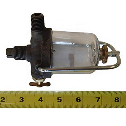 AA499R Original All-Fuel Style Sediment Bowl. Must be Used with a 3-Way Valve - Fits JD A, B, G & More Fits John Deere A AO AR B BO BR D G GP H
