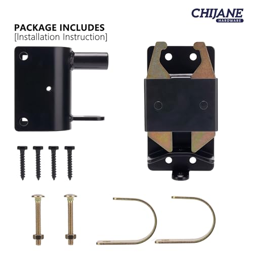 2 Way Lockable Gate Latch, Heavy Duty Farm Gate Latch, Two Way Livestock Cattle Gate Latch for Horse Corrals, Ranches, Fences, Stables，2 Pack