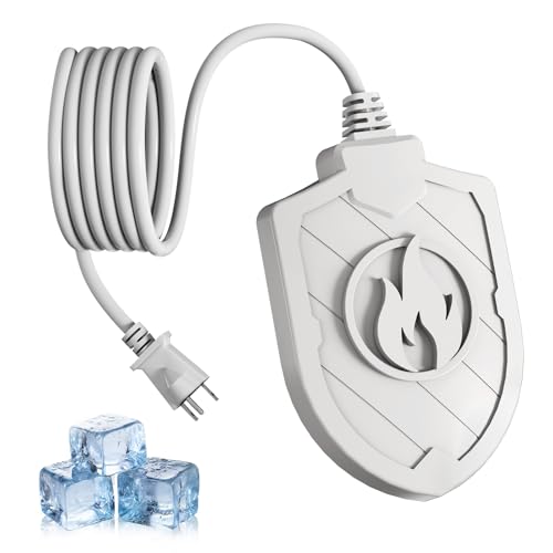 Bird Bath Heater for Outdoors in Winter, 100W Birdbath Water Heater Submersible for Winter Full-Covered Aluminum, Heated Bird Bath Deicer Thermostatic Control for Yard Patio Small Pond(White) - color: White