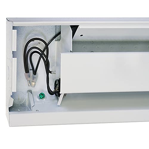 Cadet Manufacturing 09956 240-Volt White Baseboard Hardwire Electric Zone Heater, 1500-Watt, 72-Inch