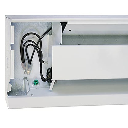 Cadet Manufacturing 09956 240-Volt White Baseboard Hardwire Electric Zone Heater, 1500-Watt, 72-Inch