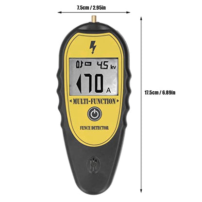 15KV Digital Fence Tester, Electric Fence Tester Fence Voltmeter Voltage Tester with LCD Display Fault Finder for Livestock 200V to 15000V Electric Fence Accessories Gardening Tools