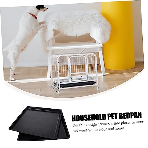 Take The Urine Tray 2pcs Pet Poop Pans Rabbit Bedpan Chick Cage Bedpan Pet Supplies Leakproof and Durable