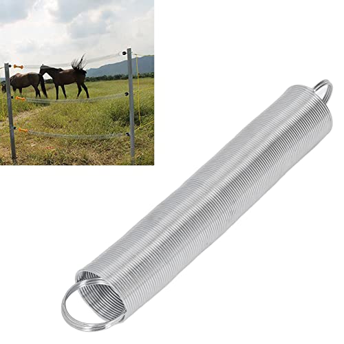 FLEXMAN 2Pcs Electric Fence Spring Gates, 16 Feet Tension Stainless Steel Livestock Fence Spring, Fence Gate Spring for Farms Ranches
