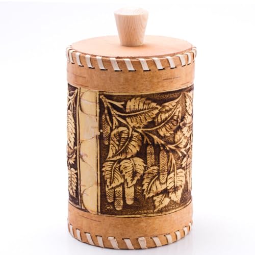 STP GOODS Birch Bark Container, Storage container, Kitchen Container Money to the House Birch Bark (Twigs) - color: Twigs