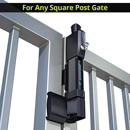 D&D Technologies ML3VPKA MagnaLatch Vertical Pull 12-inch Gate Latch, Magnetic Lock System, Professional-Grade Child & Pet Safety Gate Latch, Rekeyable Security Lock System, Square Gate Frame and Post
