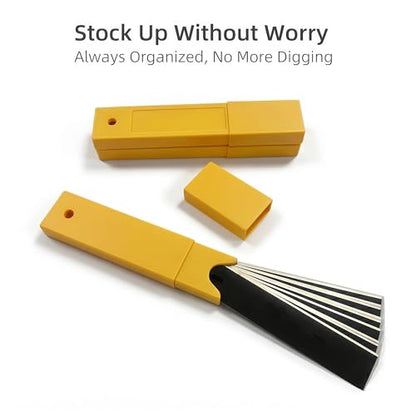 30 Pack 4 Inch Scraper Blades, High-Carbon Steel, with Storage Box | Stays Sharp Through Full Paint Jobs, 5× Wider Coverage, Fits Most 4-inch Scrapers, Safe on Glass Stovetops and Tiles - color: 30pcs Replacement Blades