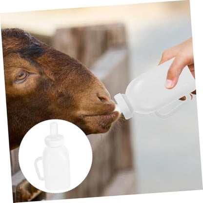 VICASKY Livestock Feeding Bottle for Small Animals Nursing Bottle for Lambs and Goats Easy Clean Design Opening Biting Pacifier Convenient Milk Container