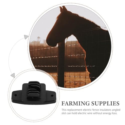 Toyvian 50pcs Fence Insulators Material for Livestock Fencing Stable Lightweight Accessories for Farm Systems Insulation for Pets and Wildlife