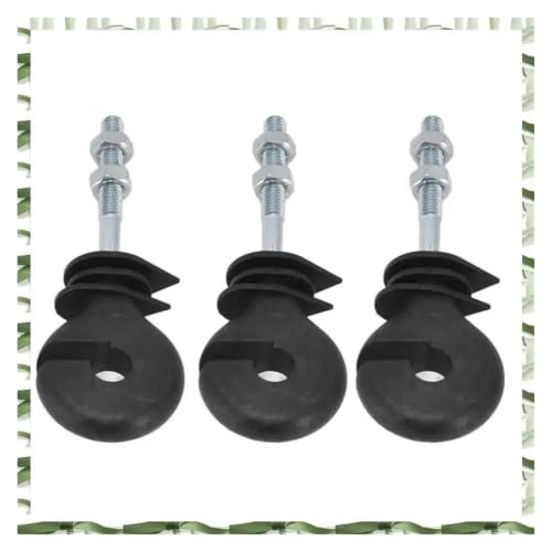 Electric Fencing Ring Insulators 50Pcs Flat Nut Insulators Electric Fence Threaded Insulation Spiral for L