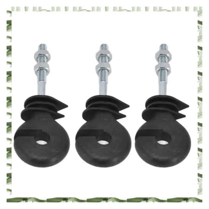 Electric Fencing Ring Insulators 50Pcs Flat Nut Insulators Electric Fence Threaded Insulation Spiral for L
