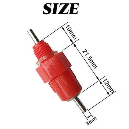 RONYOUNG 30PCS Automatic Chicken Water Nipple Drinker Feeders Poultry Hen Duck Screw Style Water Drink Feeder