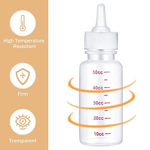 Sadnyy 17 Pcs Kitten Bottle Feeding Set Pet Nursing Kit Puppy Bottles for Nursing Milk with Syringes Silicone Nipples, Cleaning Brushes Nipple for Newborn Pet Dog Rabbit Goat Small Animals