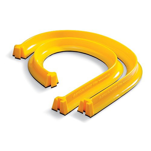 PIG Spill Barrier Dike - 5'L x 3.5"W x 3"H Sections - 2 Pack - Yellow - PLR267-YW - color: Yellow