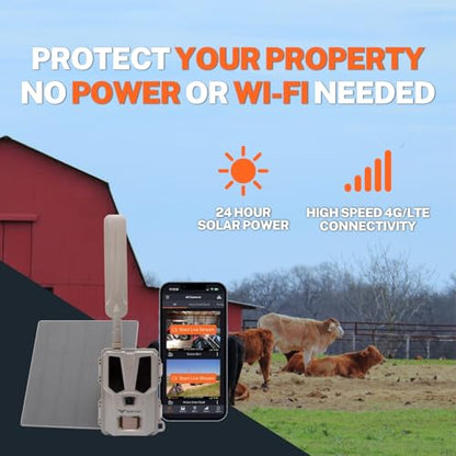 Barn Owl RangeCam Cellular Security Camera System – Off-Grid Monitoring with Solar Power, No WiFi, Works on All U.S. Networks – Farm, Ranch & Property Surveillance (RangeCam 2) - style: RangeCam 2