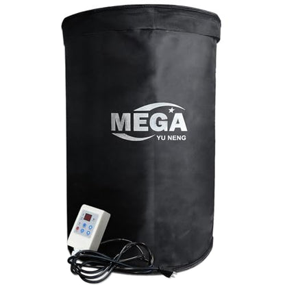 Industrial Grade/Weather Resistant Drum Heating Blanket,55 Gallon Drum Heater Fixed Thermostat 0-150℉,Insulated Pail Band Heater with 10ft Power Cable